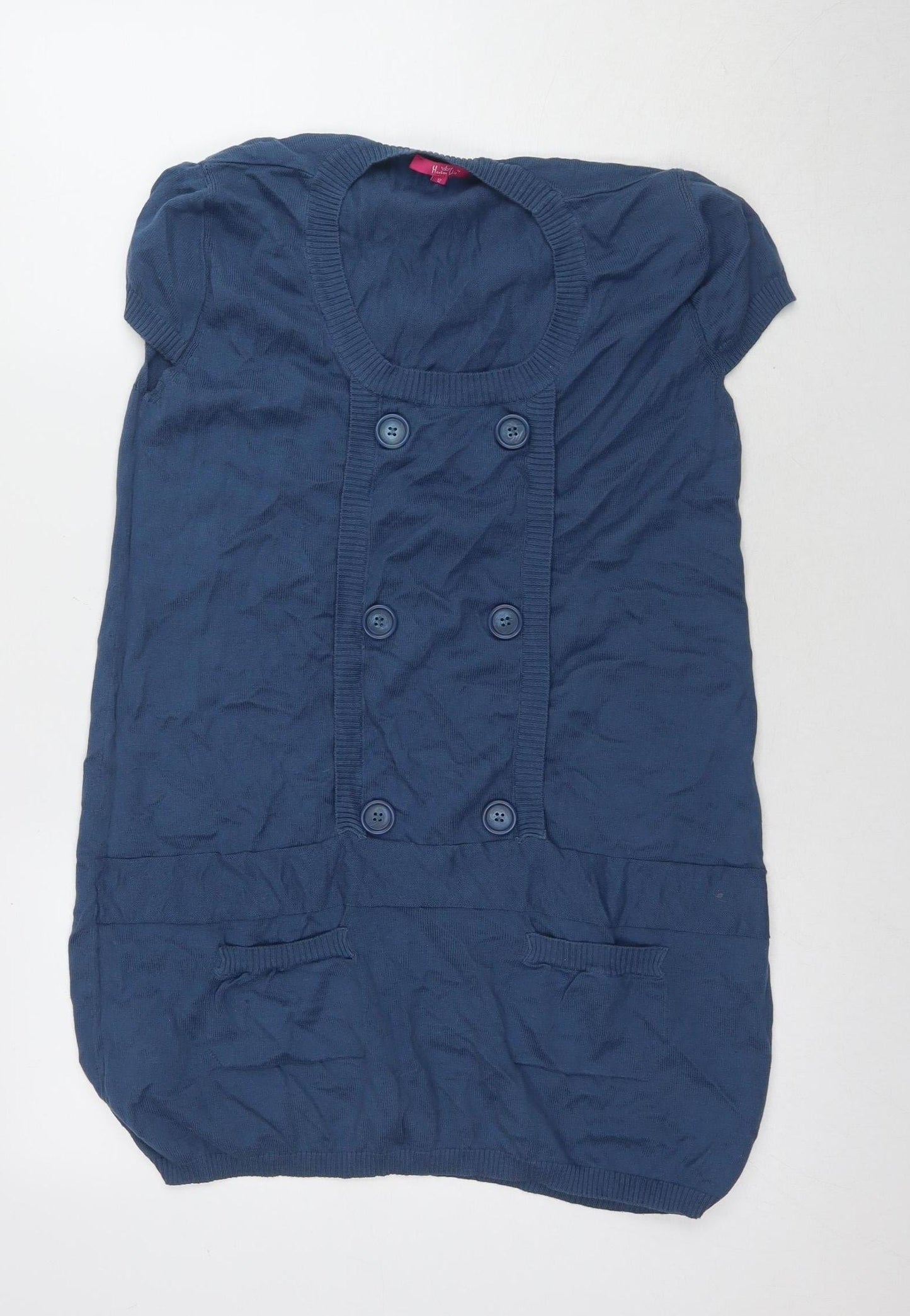 Womens UK Size 12 H&M Blue  Button-Up