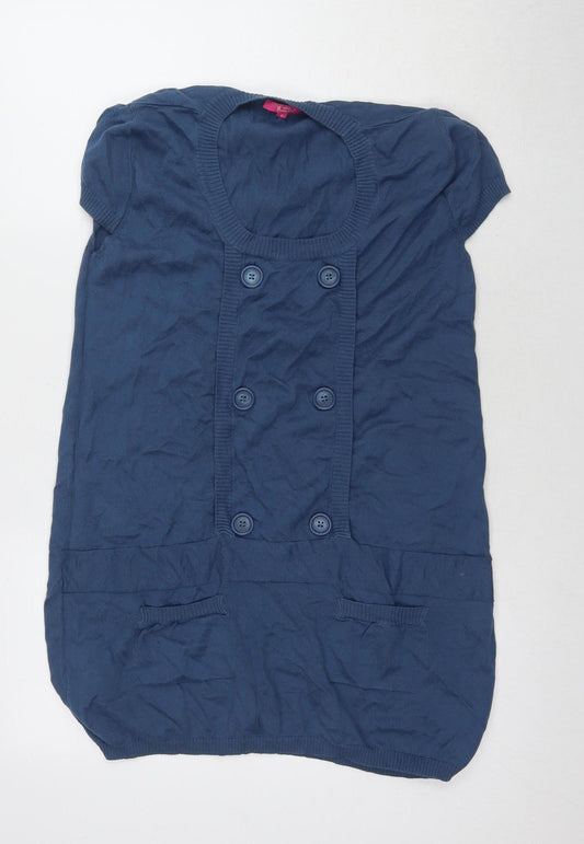 Womens UK Size 12 H&M Blue  Button-Up