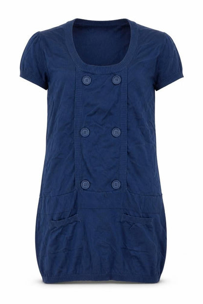 Womens UK Size 12 H&M Blue  Button-Up