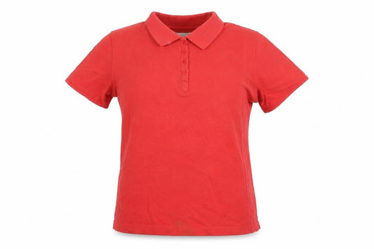 Ping Collection Women's Red Polo Top - Casual Short Sleeve Size 12