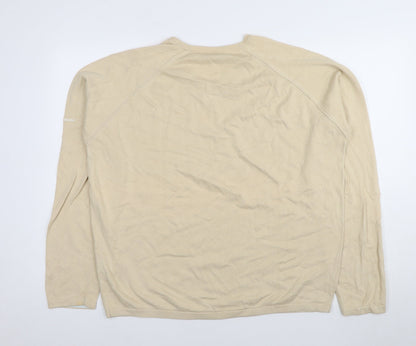 Cottonfield Men's Beige XL V-Neck Pullover Jumper