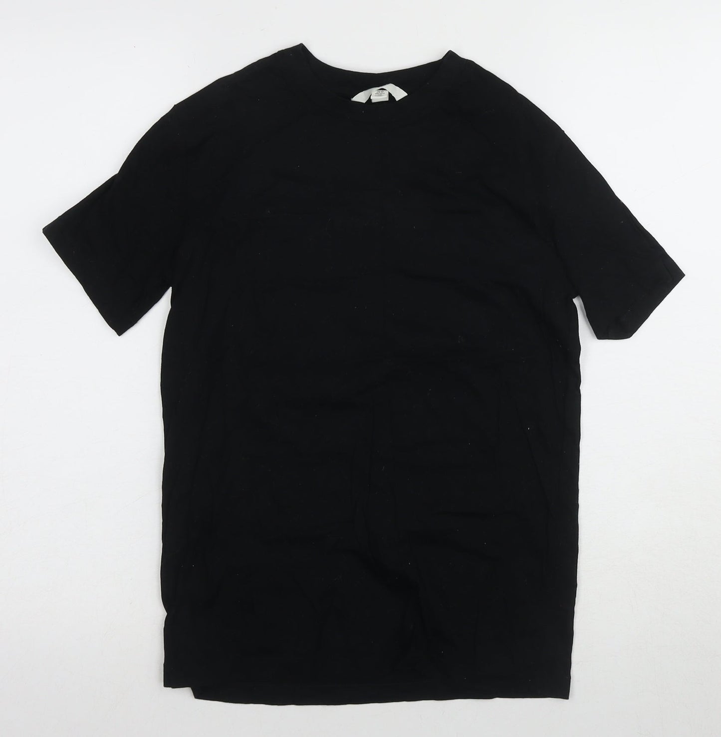 Womens UK Size XS H&M Black Basic T-Shirt