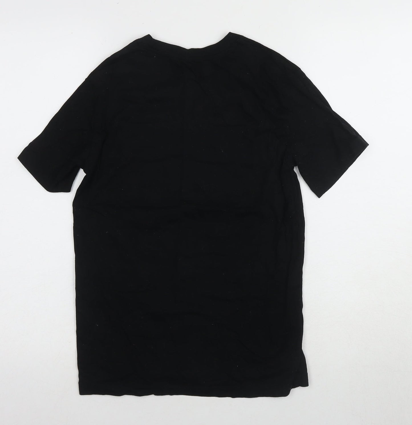 Womens UK Size XS H&M Black Basic T-Shirt