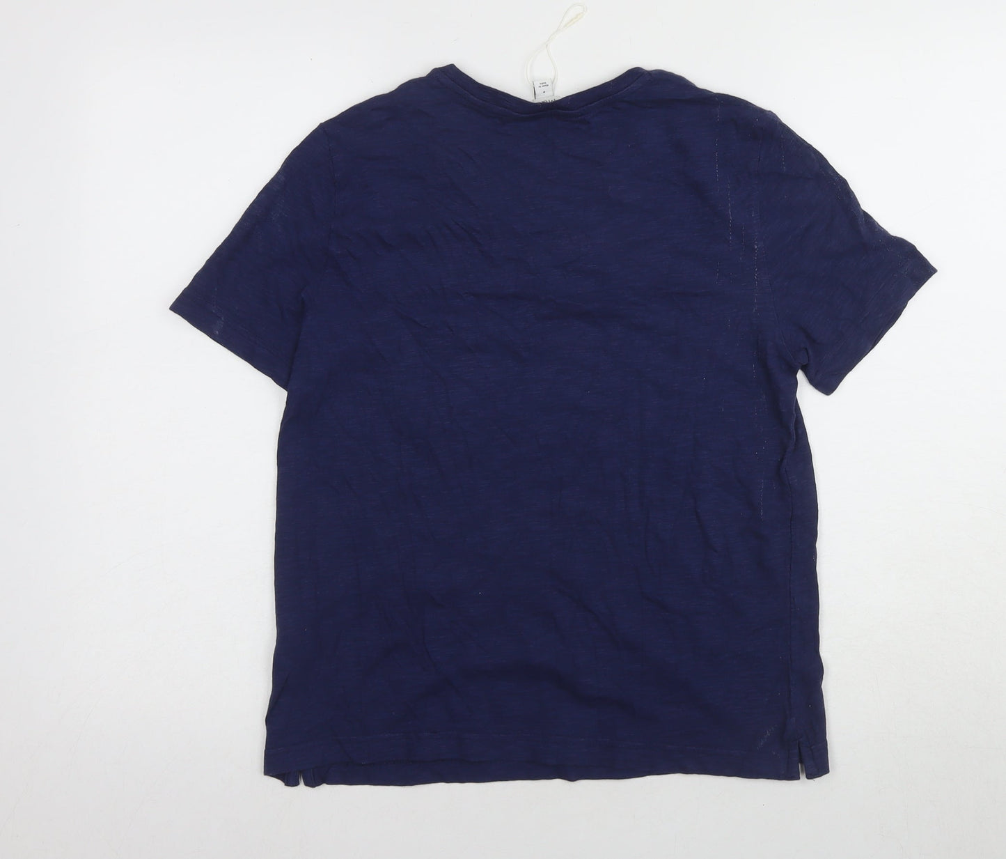Womens UK Size 8 Marks and Spencer Blue Basic T-Shirt