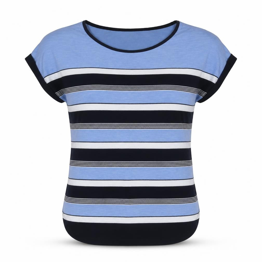 Womens UK Size XS Oasis Blue Basic T-Shirt