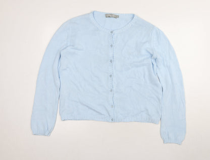 Towels By Gus Women's Blue Cardigan Size 10