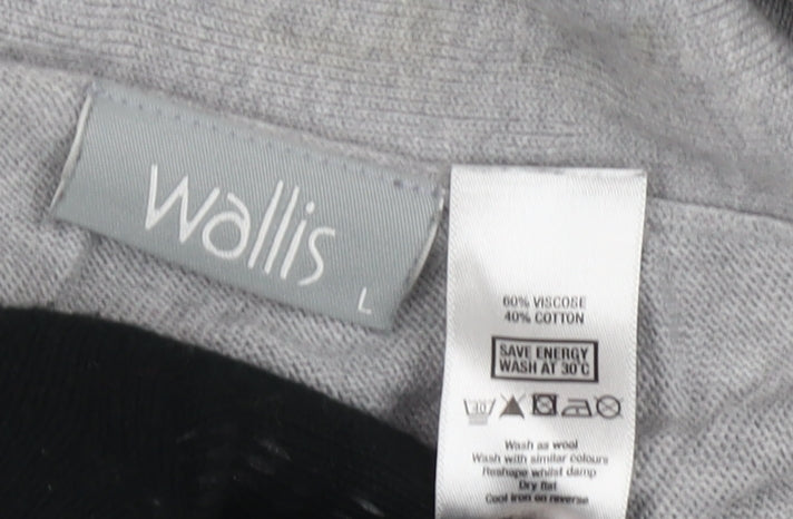 Womens UK Size L Wallis Grey Cardigan Jumper