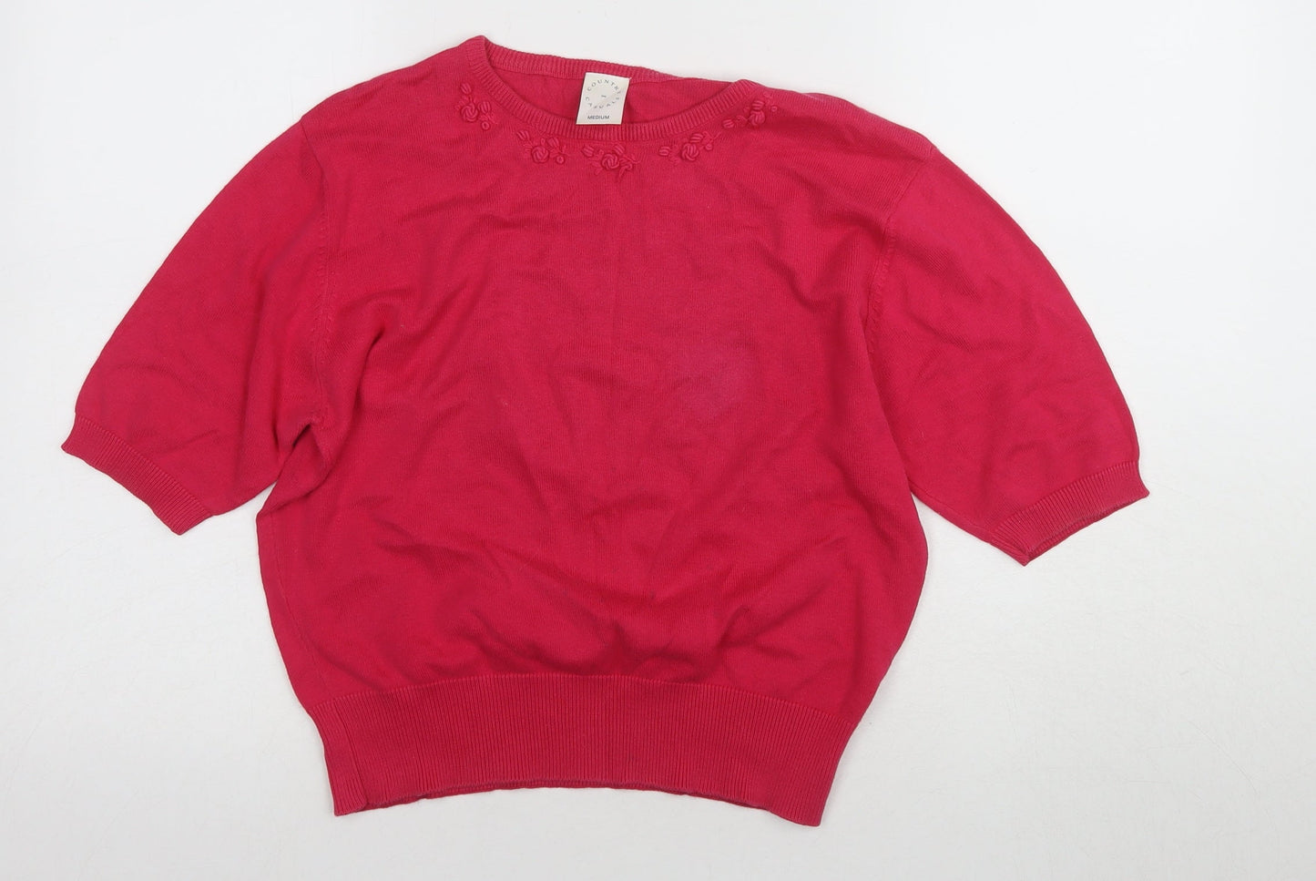 Country Casuals Women's Red Pullover Knit Jumper M