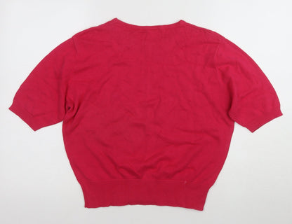 Country Casuals Women's Red Pullover Knit Jumper M