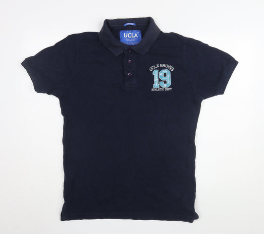 UCLA Men's Blue L Polo Shirt with Logo