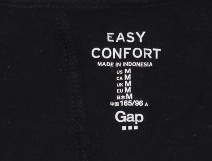 Womens UK Size M Gap Black Basic T-Shirt