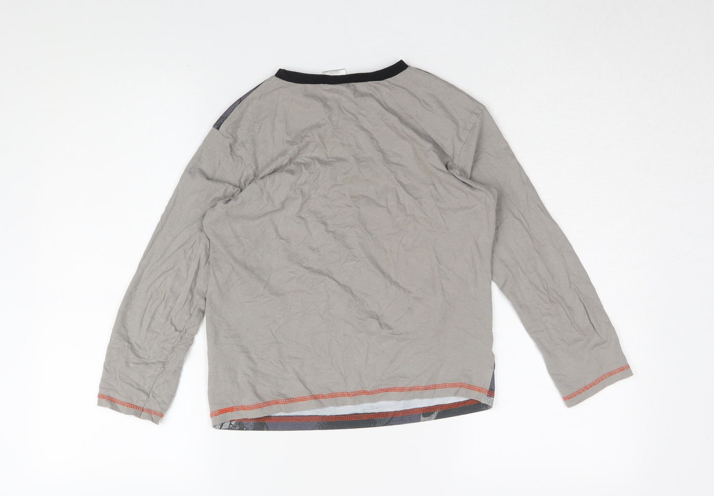 Nerf Boys Grey Camouflage Long Sleeve Jersey T-Shirt 9-10 Years
