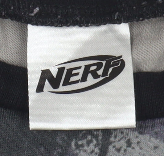 Nerf Boys Grey Camouflage Long Sleeve Jersey T-Shirt 9-10 Years