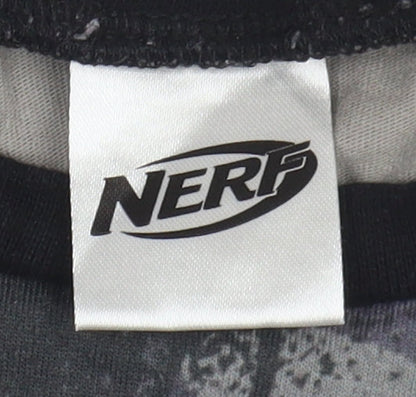 Nerf Boys Grey Camouflage Long Sleeve Jersey T-Shirt 9-10 Years