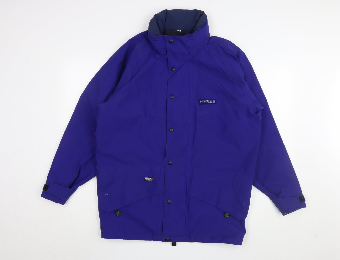 Mens UK Size M Mountain Range Blue Rain Coat