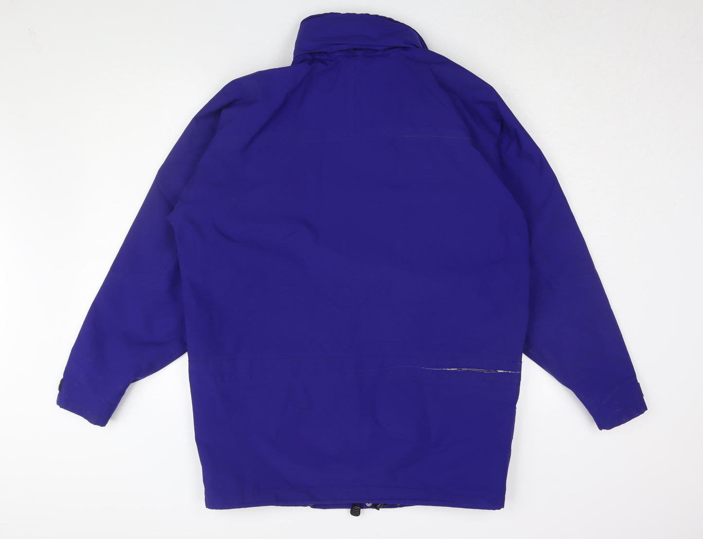 Mens UK Size M Mountain Range Blue Rain Coat