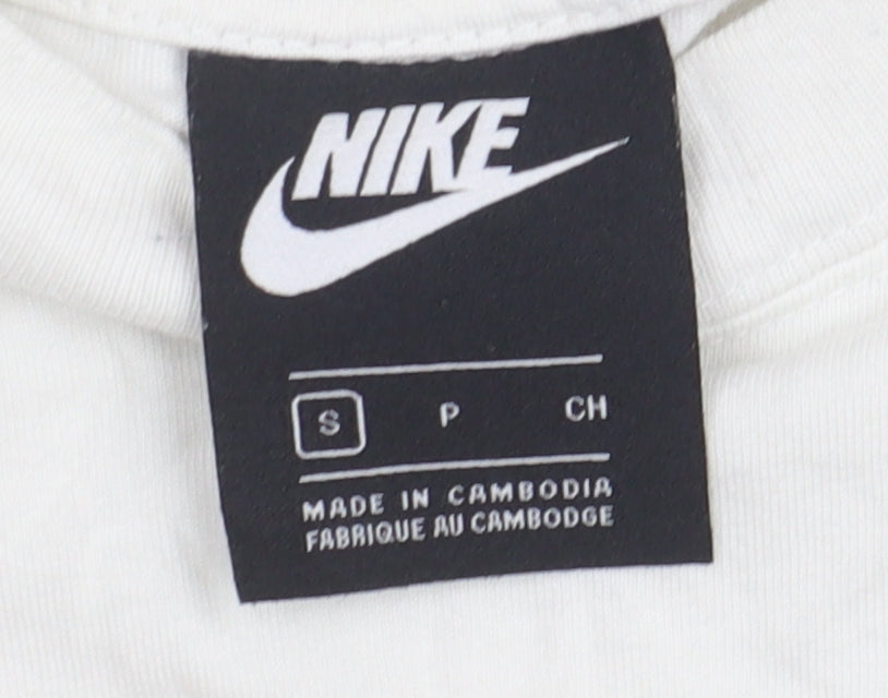 Nike Unisex Yellow T-Shirt, Size S, Colourblock Design