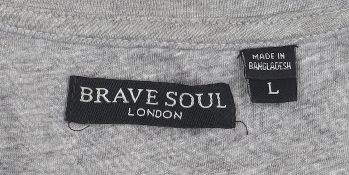 Mens UK Size L Brave Soul Multicoloured  T-Shirt