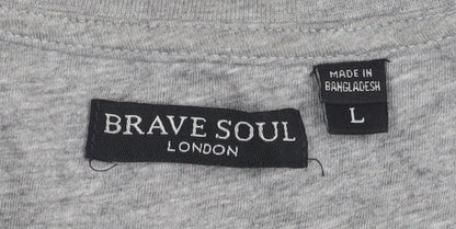 Mens UK Size L Brave Soul Multicoloured  T-Shirt