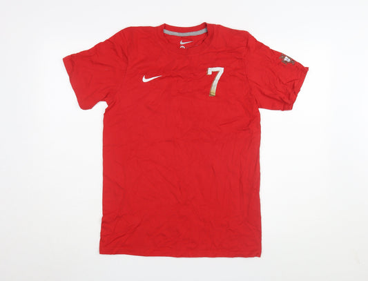Nike Teens Red Ronaldo XL Sports T-Shirt