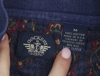 Dockers Men's Multicoloured Paisley Polo Shirt M