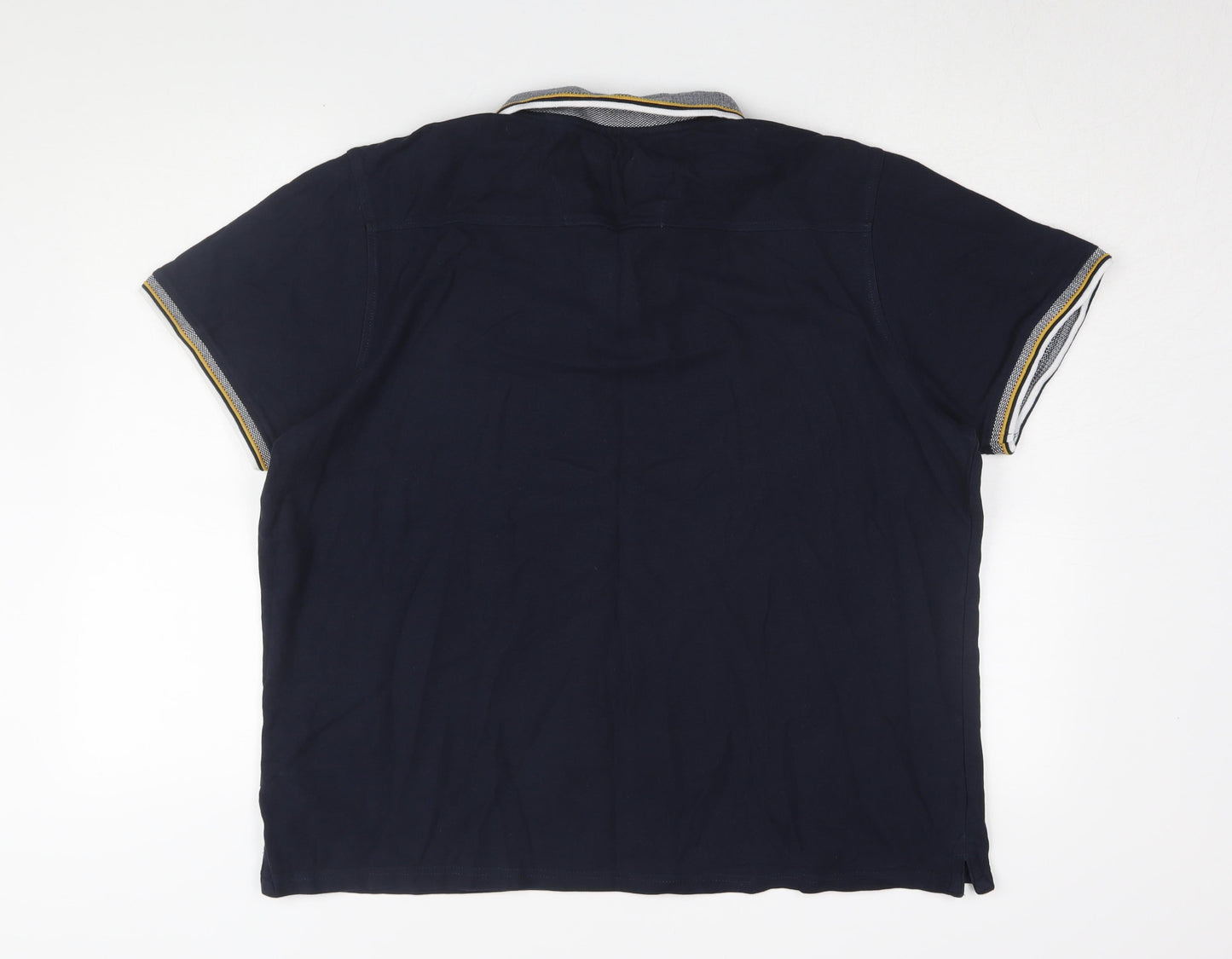 Racing Green Men's Navy Polo XL Cotton Short Sleeve