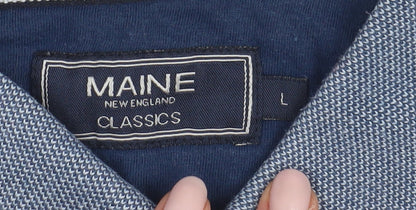 Maine Men's Multicoloured Striped Polo L