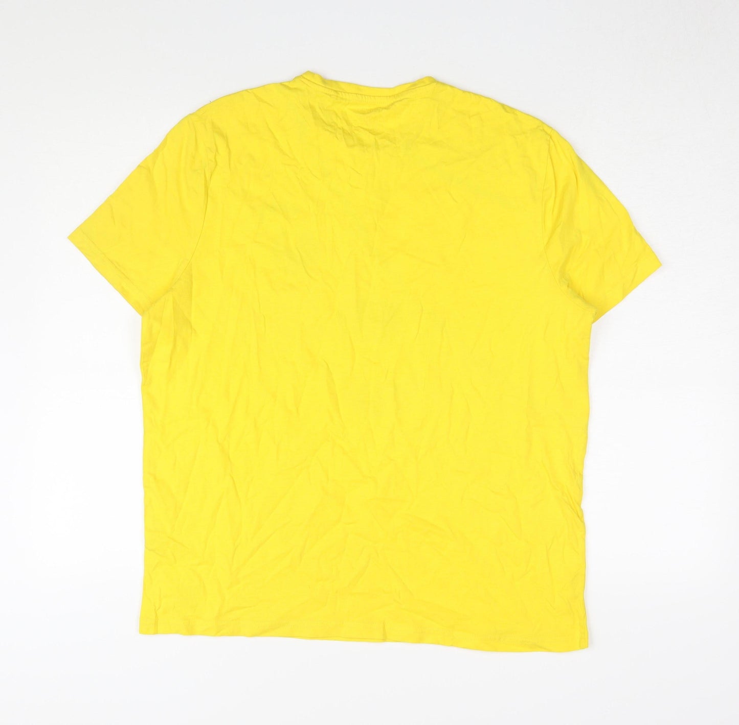 George Men's Yellow Fun Graphic T-Shirt L