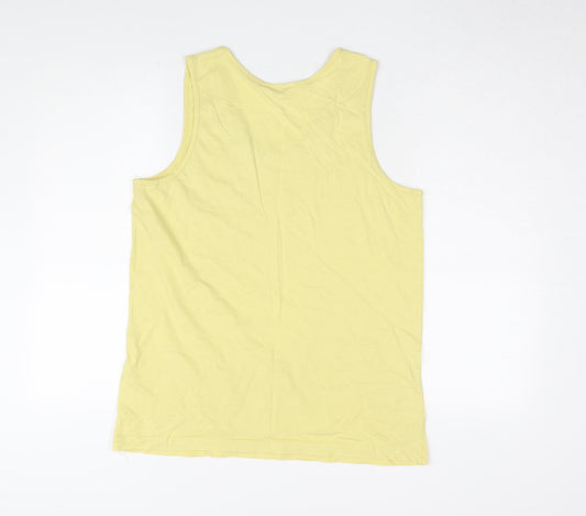 Womens UK Size M Cotton Traders Yellow  Tank