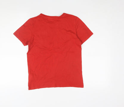 Puma Boys Red T-Shirt, 11-12 Years, Logo Style