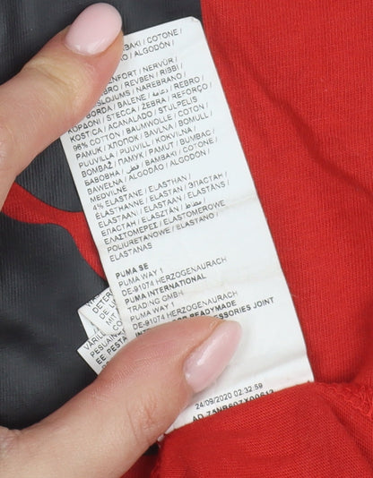 Puma Boys Red T-Shirt, 11-12 Years, Logo Style