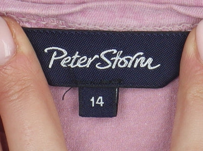 Peter Storm Women's Pink Slim Fit T-Shirt Size 14