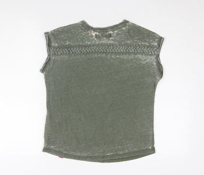 Womens UK Size 10 Superdry Green Basic T-Shirt