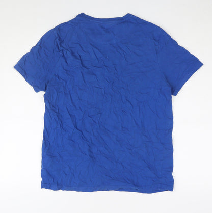 U.S. Polo Assn. Men's Medium Blue Cotton T-Shirt