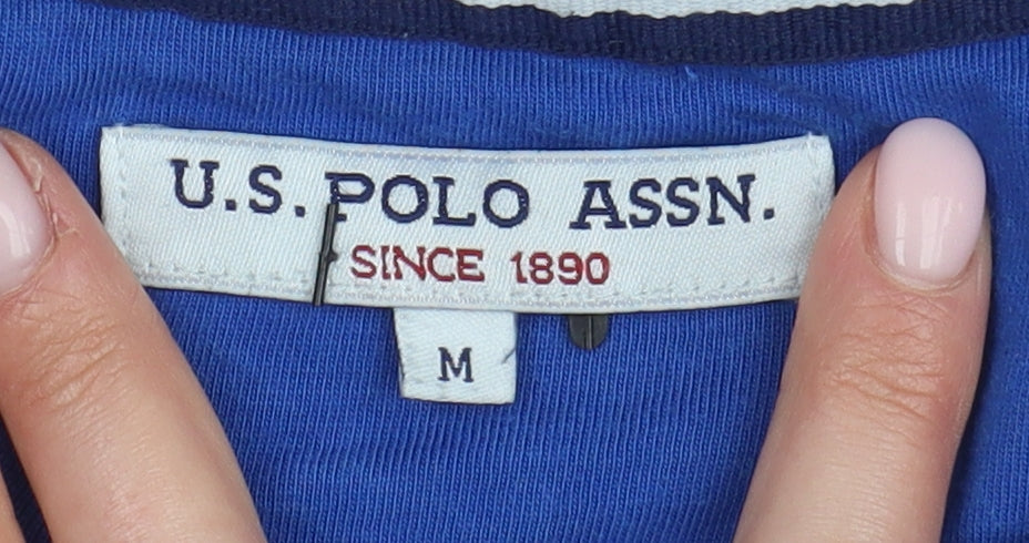 U.S. Polo Assn. Men's Medium Blue Cotton T-Shirt