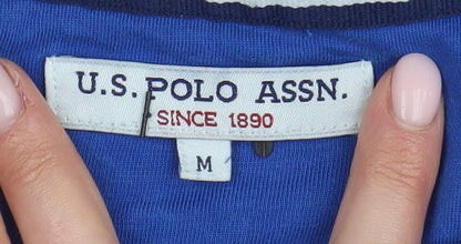 U.S. Polo Assn. Men's Medium Blue Cotton T-Shirt