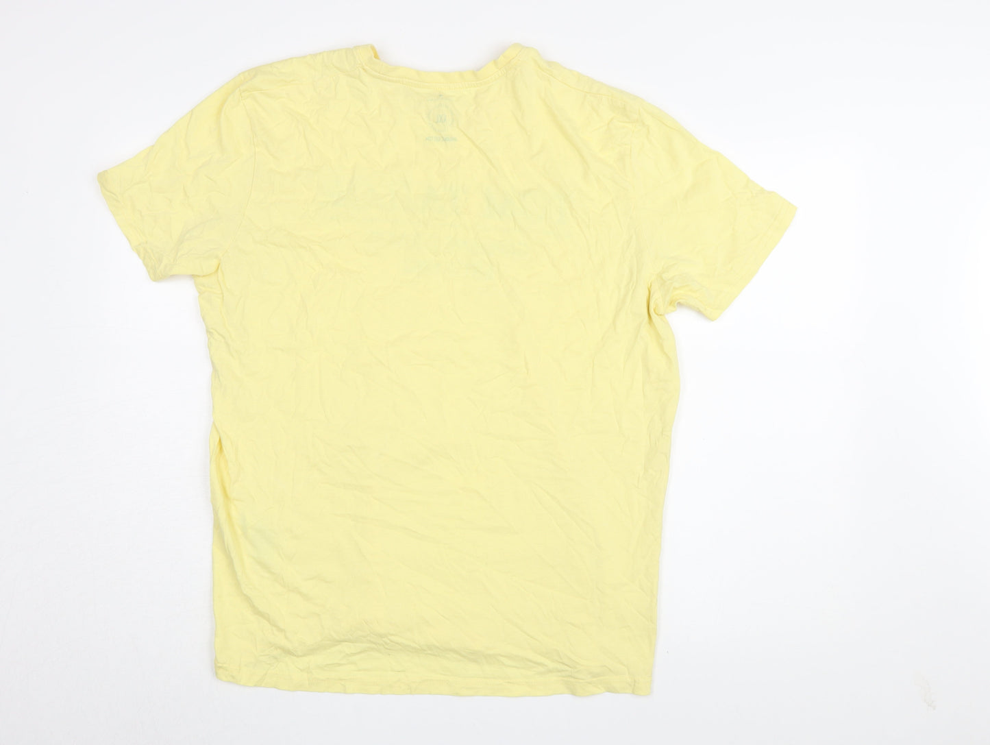 Tom Tailor Men’s Yellow 2XL Organic Cotton T-Shirt