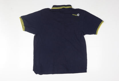 Champion Men's Blue XL Polo Shirt with Logo
