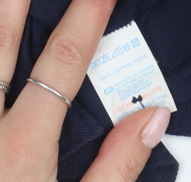 Champion Men's Blue XL Polo Shirt with Logo