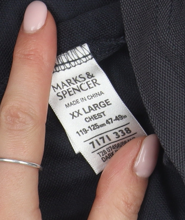 Marks & Spencer Men's Black 2XL Polo Shirt