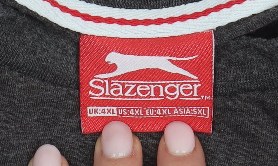 Slazenger Men's Brown 4XL Short Sleeve T-Shirt