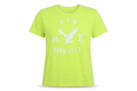 Front view of American Eagle unisex green xs athletic t-shirt