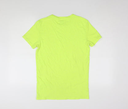 Unisex Adults UK Size XS American Eagle Green Basic T-Shirt