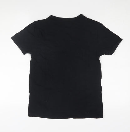 Lonsdale Unisex Black Basic T-Shirt Size S