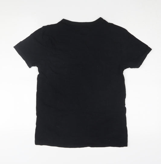 Lonsdale Unisex Black Basic T-Shirt Size S