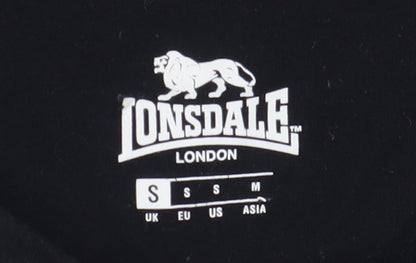 Lonsdale Unisex Black Basic T-Shirt Size S