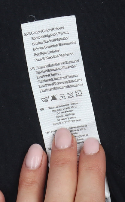 Lonsdale Unisex Black Basic T-Shirt Size S