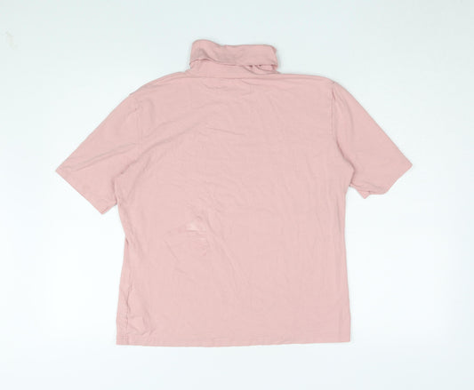 Olsen Pink Roll Neck Women's T-Shirt, Size 18, Casual