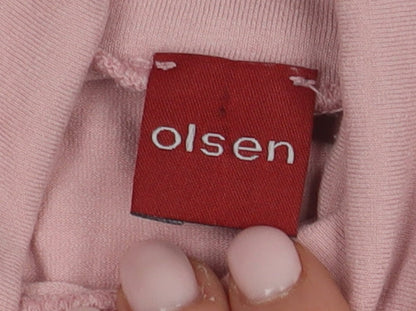 Womens UK Size 18 Olsen Pink Basic T-Shirt