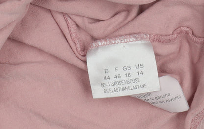 Womens UK Size 18 Olsen Pink Basic T-Shirt